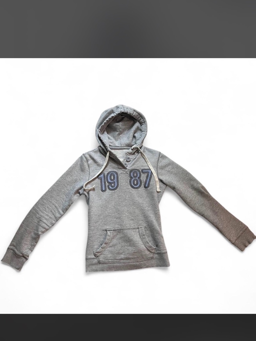 Aeropostale Light Gray Hooded Pullover